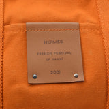 HERMES エルメス フールトゥ フールトゥカバス フレンチフェスティバル ハワイ限定 オレンジ ユニセックス キャンバス トートバッグ ABランク 中古 銀蔵