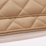 CHANEL シャネル 復刻トート ベージュ ゴールド金具 レディース キャビアスキン トートバッグ ABランク 中古 銀蔵