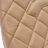 CHANEL シャネル 復刻トート ベージュ ゴールド金具 レディース キャビアスキン トートバッグ ABランク 中古 銀蔵