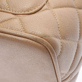 CHANEL シャネル 復刻トート ベージュ ゴールド金具 レディース キャビアスキン トートバッグ ABランク 中古 銀蔵