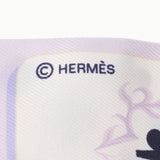 HERMES エルメス ツイリー トランプ柄 パープル レディース シルク100％ スカーフ Aランク 中古 銀蔵