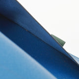 HERMES エルメス 緑/ブルーフランス □A刻印(1997年頃) ユニセックス クシュベル 手帳カバー Bランク 中古 銀蔵