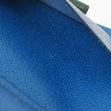 HERMES エルメス 緑/ブルーフランス □A刻印(1997年頃) ユニセックス クシュベル 手帳カバー Bランク 中古 銀蔵