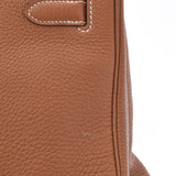 HERMES エルメス バーキン 35 ゴールド パラジウム金具 □N刻印(2010年頃) ユニセックス トゴ ハンドバッグ Aランク 中古 銀蔵