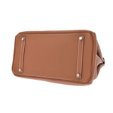 HERMES エルメス バーキン 35 ゴールド パラジウム金具 □N刻印(2010年頃) ユニセックス トゴ ハンドバッグ Aランク 中古 銀蔵