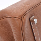 HERMES エルメス バーキン 35 ゴールド パラジウム金具 □N刻印(2010年頃) ユニセックス トゴ ハンドバッグ Aランク 中古 銀蔵