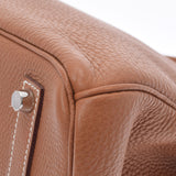 HERMES エルメス バーキン 35 ゴールド パラジウム金具 □N刻印(2010年頃) ユニセックス トゴ ハンドバッグ Aランク 中古 銀蔵