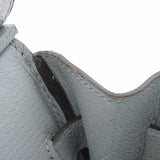 HERMES エルメス バーキン 30 ブルーグラシエ パラジウム金具 X刻印(2016年頃) レディース ヴォーエプソン ハンドバッグ Aランク 中古 銀蔵