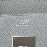 HERMES エルメス バーキン 30 ブルーグラシエ パラジウム金具 X刻印(2016年頃) レディース ヴォーエプソン ハンドバッグ Aランク 中古 銀蔵