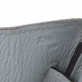 HERMES エルメス バーキン 30 ブルーグラシエ パラジウム金具 X刻印(2016年頃) レディース ヴォーエプソン ハンドバッグ Aランク 中古 銀蔵