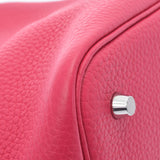 HERMES エルメス ピコタンロック MM エクラ ローズメキシコ シルバー金具 Y刻印(2020年頃) レディース トリヨンクレマンス スイフト ハンドバッグ Aランク 中古 銀蔵