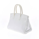 HERMES エルメス バーキン30 白 パラジウム金具 □J刻印(2006年頃) レディース トリヨンクレマンス ハンドバッグ Bランク 中古 銀蔵