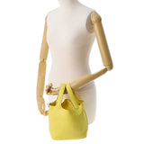 HERMES エルメス ピコタンロック PM  ライム シルバー金具 Y刻印(2020年頃) レディース トリヨンクレマンス  ハンドバッグ Aランク 中古 銀蔵