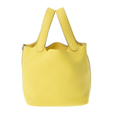 HERMES エルメス ピコタンロック PM  ライム シルバー金具 Y刻印(2020年頃) レディース トリヨンクレマンス  ハンドバッグ Aランク 中古 銀蔵