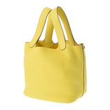 HERMES エルメス ピコタンロック PM  ライム シルバー金具 Y刻印(2020年頃) レディース トリヨンクレマンス  ハンドバッグ Aランク 中古 銀蔵