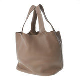 HERMES エルメス ピコタンGM エトゥープ シルバー金具 □M刻印(2009年頃) レディース トリヨンクレマンス ハンドバッグ ABランク 中古 銀蔵