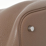 HERMES エルメス ピコタンGM エトゥープ シルバー金具 □M刻印(2009年頃) レディース トリヨンクレマンス ハンドバッグ ABランク 中古 銀蔵