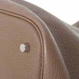 HERMES エルメス ピコタンGM エトゥープ シルバー金具 □M刻印(2009年頃) レディース トリヨンクレマンス ハンドバッグ ABランク 中古 銀蔵