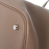 HERMES エルメス ピコタンGM エトゥープ シルバー金具 □M刻印(2009年頃) レディース トリヨンクレマンス ハンドバッグ ABランク 中古 銀蔵