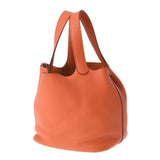 HERMES エルメス ピコタンロック MM  オレンジポピー シルバー金具 Y刻印(2020年頃) レディース トリヨンクレマンス ハンドバッグ Aランク 中古 銀蔵