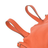 HERMES エルメス ピコタンロック MM  オレンジポピー シルバー金具 Y刻印(2020年頃) レディース トリヨンクレマンス ハンドバッグ Aランク 中古 銀蔵