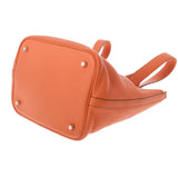 HERMES エルメス ピコタンロック MM  オレンジポピー シルバー金具 Y刻印(2020年頃) レディース トリヨンクレマンス ハンドバッグ Aランク 中古 銀蔵