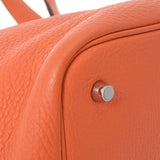 HERMES エルメス ピコタンロック MM  オレンジポピー シルバー金具 Y刻印(2020年頃) レディース トリヨンクレマンス ハンドバッグ Aランク 中古 銀蔵