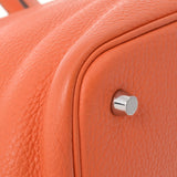HERMES エルメス ピコタンロック MM  オレンジポピー シルバー金具 Y刻印(2020年頃) レディース トリヨンクレマンス ハンドバッグ Aランク 中古 銀蔵
