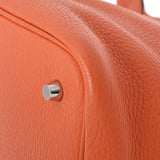 HERMES エルメス ピコタンロック MM  オレンジポピー シルバー金具 Y刻印(2020年頃) レディース トリヨンクレマンス ハンドバッグ Aランク 中古 銀蔵