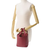 HERMES エルメス ピコタンロック PM  ルビー シルバー金具 T刻印(2015年頃) レディース トリヨンクレマンス  ハンドバッグ Aランク 中古 銀蔵