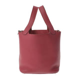 HERMES エルメス ピコタンロック PM  ルビー シルバー金具 T刻印(2015年頃) レディース トリヨンクレマンス  ハンドバッグ Aランク 中古 銀蔵