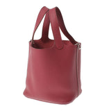 HERMES エルメス ピコタンロック PM  ルビー シルバー金具 T刻印(2015年頃) レディース トリヨンクレマンス  ハンドバッグ Aランク 中古 銀蔵