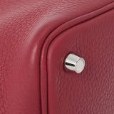 HERMES エルメス ピコタンロック PM  ルビー シルバー金具 T刻印(2015年頃) レディース トリヨンクレマンス  ハンドバッグ Aランク 中古 銀蔵
