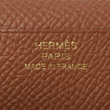 HERMES エルメス ベアンスフレ  ゴールド ゴールド金具 C刻印(2018年頃) レディース ヴォーエプソン 長財布 Bランク 中古 銀蔵