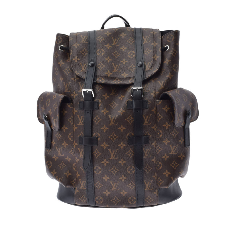 LOUIS VUITTON ルイヴィトン モノグラム マカサー クリストファー PM ブラウン M43735 メンズ モノグラムマカサー リュック・デイパック Aランク 中古 銀蔵