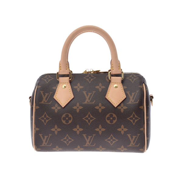 LOUIS VUITTON ルイヴィトン モノグラム スピーディバンドリエール 20 ブラウン M45948 ユニセックス モノグラムキャンバス ハンドバッグ Aランク 中古 銀蔵