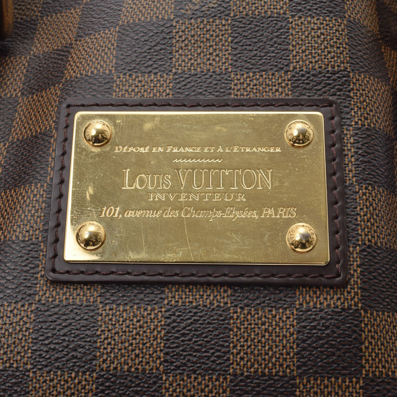 LOUIS VUITTON ルイヴィトン ダミエ ハムステッドMM ブラウン N51204 レディース ダミエキャンバス ハンドバッグ Bランク 中古 銀蔵