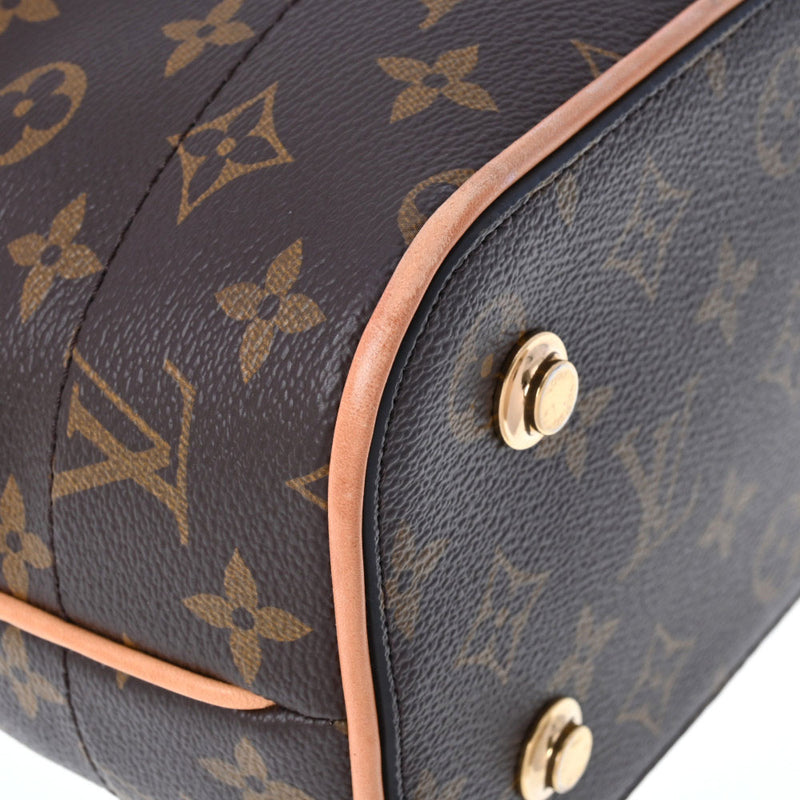 LOUIS VUITTON ルイヴィトン モノグラム キャリーオール MM ブラウン M43623 レディース モノグラムキャンバス ハンドバッグ ABランク 中古 銀蔵