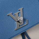 LOUIS VUITTON ルイヴィトン ロックミー バックパック ミニ アイボリー/ブルージーン M54577 レディース レザー リュック・デイパック ABランク 中古 銀蔵