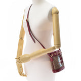 GUCCI グッチ ドラえもんコラボ  茶/ボルドー 647801 レディース PVC カーフ ショルダーバッグ Aランク 中古 銀蔵