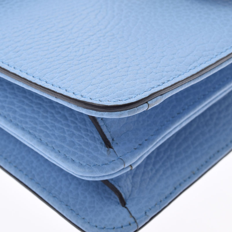 GUCCI グッチ インターロッキングG チェーンショルダーバッグ アウトレット 青 510304 レディース カーフ ショルダーバッグ Aランク 中古 銀蔵