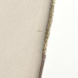 Chloe クロエ 白×ピンク×ゴールド メンズ レザー クラッチバッグ ABランク 中古 銀蔵