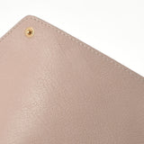 Chloe クロエ 白×ピンク×ゴールド メンズ レザー クラッチバッグ ABランク 中古 銀蔵