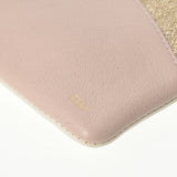 Chloe クロエ 白×ピンク×ゴールド メンズ レザー クラッチバッグ ABランク 中古 銀蔵