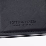 BOTTEGAVENETA ボッテガヴェネタ イントレチャート コンパクトウォレット  黒 P01396655O ユニセックス カーフ 三つ折り財布 Bランク 中古 銀蔵