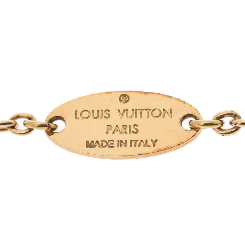 LOUIS VUITTON ルイヴィトン エッセンシャルV ゴールド M61083 レディース GP ネックレス Aランク 中古 銀蔵