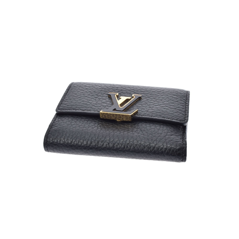 ルイヴィトンポルトフォイユ カプシーヌ XS ノワール レディース レザー 三つ折り財布 M68587 LOUIS VUITTON 中古 –  銀蔵オンライン