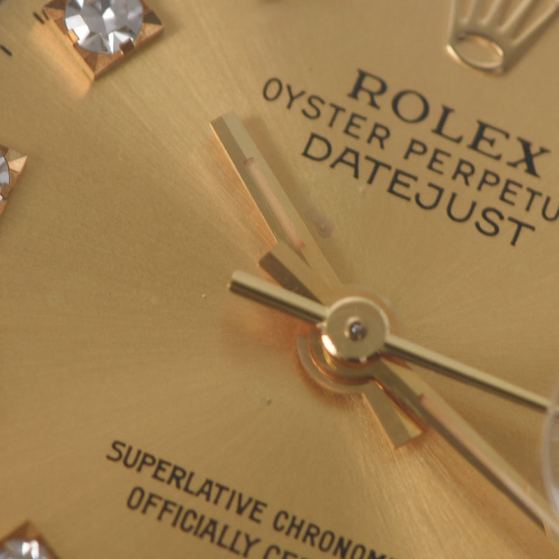 ROLEX ロレックス デイトジャスト 10Pダイヤ 69173G レディース YG/SS 腕時計 自動巻き シャンパン文字盤 Aランク 中古 銀蔵