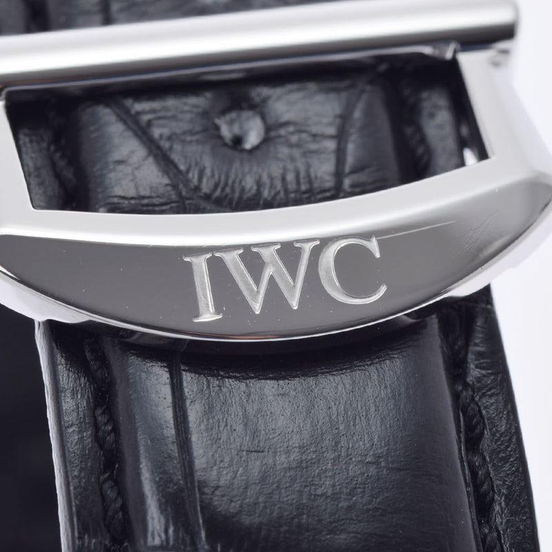 IWC SCHAFFHAUSEN アイダブリューシー シャフハウゼン ポートフィノ クロノ IW391036 メンズ SS/革 腕時計 自動巻き ブルー文字盤 Aランク 中古 銀蔵