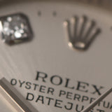 ROLEX ロレックス デイトジャスト 10Pダイヤ 79174G レディース SS/WG 腕時計 自動巻き シルバー文字盤 Aランク 中古 銀蔵